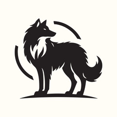 Wolf Animal Silhouette Vector Illustration