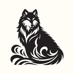 Wolf Animal Silhouette Vector Illustration