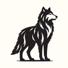 Wolf Animal Silhouette Vector Illustration