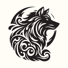 Wolf Animal Silhouette Vector Illustration