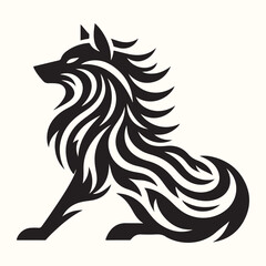 Wolf Animal Silhouette Vector Illustration