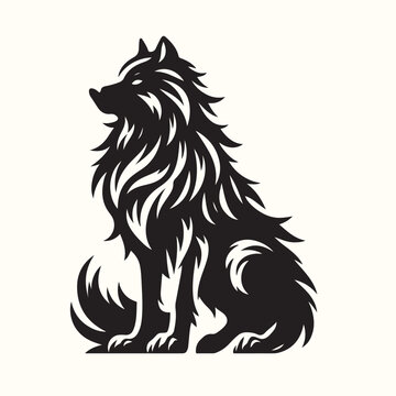 Wolf Animal Silhouette Vector Illustration