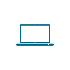  Laptop icon isolated on transparent background