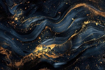 beautiful abstract fluid art background texture. ink and gold mixed texture