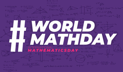 World Mathematics day celebration vector graphics