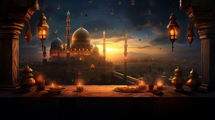 Vibrant ramadan greetings and blessings: celebrating ramadan kareem and ramzan mubarak in cultural splendor

