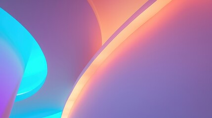Vibrant Abstract Gradient Background with Curves
