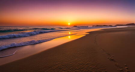 sunset at the beach