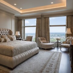 Illustration of the bedroom interior