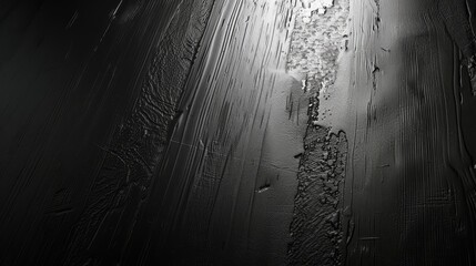 Black Cracked Paint on Textured Wall Abstract - obrazy, fototapety, plakaty