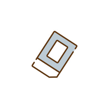 Eraser icon vector