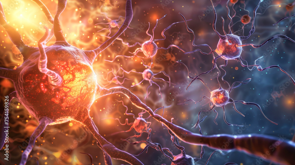 Poster neuron and synapse structure