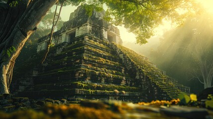 The Maya civilization was a Mesoamerican civilization that existed from ancient times to the early modern era. - obrazy, fototapety, plakaty
