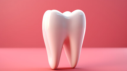 Dental implant, tooth model for dentist to study dentistry