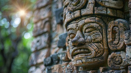 Fototapeta premium The Maya civilization was a Mesoamerican civilization that existed from ancient times to the early modern era.