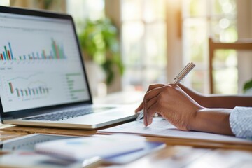 Hands typing on a digital screen with code and a futuristic interface.