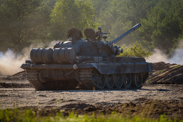 TANK - Armored military vehicle from Cold War period of Soviet construction