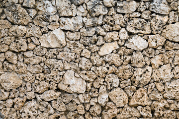 Stone wall porous pumice background