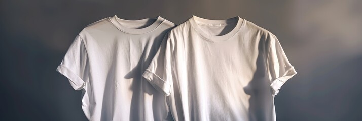 Twin Plain White T-Shirts Ready for Branding