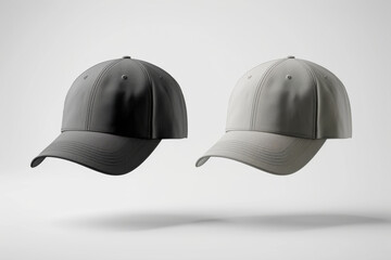 a blank mock up hat floating in the air , product mockup.