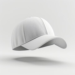 a blank white mock up hat floating in the air  , product mockup.