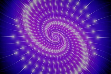 Stellar Odyssey: Abstract Purple Galaxy in Space, Illustration with a Video Game Style, Cosmic Splendor in Every Pixel