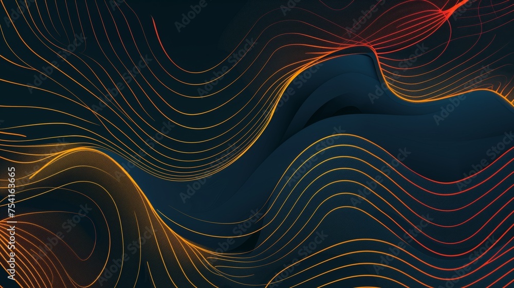 Poster an abstract simple-line background
