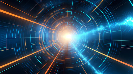 Premium digital art, technology concept background