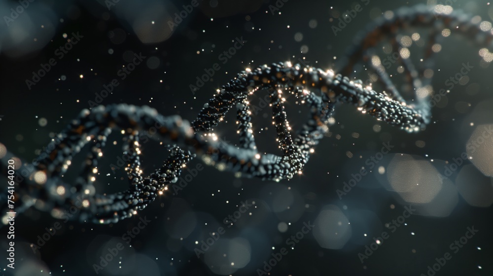Aufkleber dna molecules are comprised of two long strands that form a double helix, carrying genetic instructi