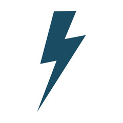 Lightning, thunder svg cut file. Isolated vector illustration.