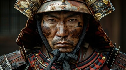 The samurai were a military aristocracy and official caste in medieval and early Japan. - obrazy, fototapety, plakaty