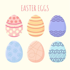 easter eggs set
