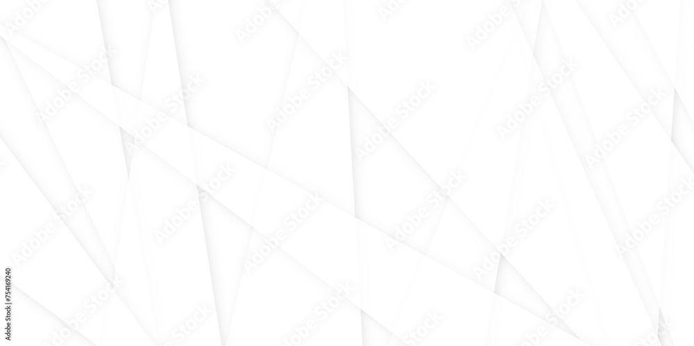 Poster white color geometric style with simple lines and corners abstract background design. geometric tria