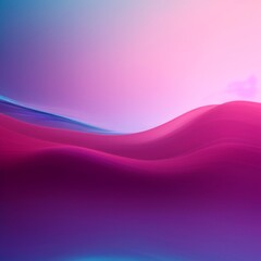 Flamboyant pink and purple waves flow smoothly in an abstract design - obrazy, fototapety, plakaty