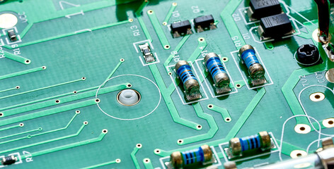 radio-electronic parts are located on the device board