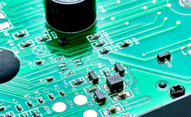 radio-electronic parts are located on the device board