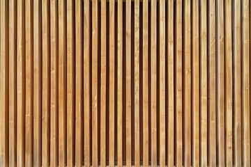 Close Up of Wooden Slatted Wall - obrazy, fototapety, plakaty
