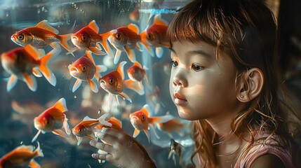 Kids always love fish telephoto lens