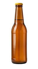 brown beer bottle isolated