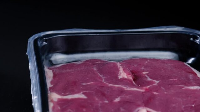 beef steak in a package