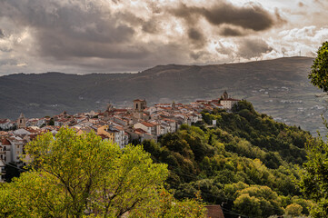 Agnone, Isernia, Molise. Autumn landscape.