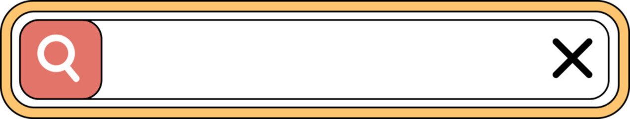 Obraz premium Seacrh Bar Illustration