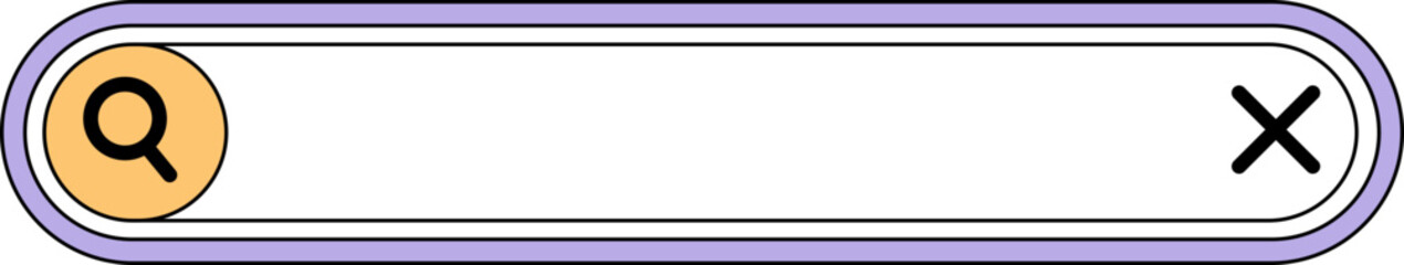 Obraz premium Seacrh Bar Illustration