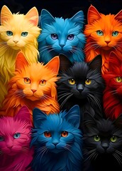 Fototapeta premium cat backgrounds, cat wallpapers, cat animals, pets, beautiful cats, cute cats, lots of cats, beautiful animal wallpapers