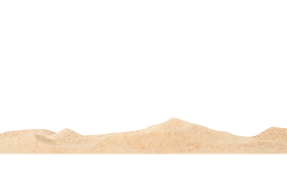 Sand Beach Isolated White Background Texture Summer Desert Zen Garden Coast Ocean for Vacation, Hot Summer Tropical Scene Chill Nature, Summer Time Yoga Holiday Dune Pile Dry Brown Heap Particle.