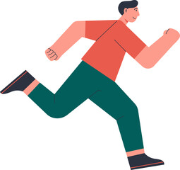 People Running Illustration