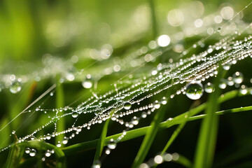 dew drop on the leaves.