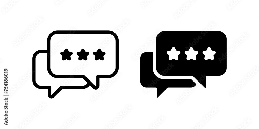 Poster feedback icon. chat sign. for mobile concept and web design. vector illustration