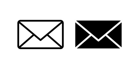 Envelope icon. Mail sign. for mobile concept and web design. vector illustration