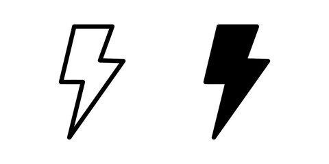 Lightning icon. power sign. for mobile concept and web design. vector illustration